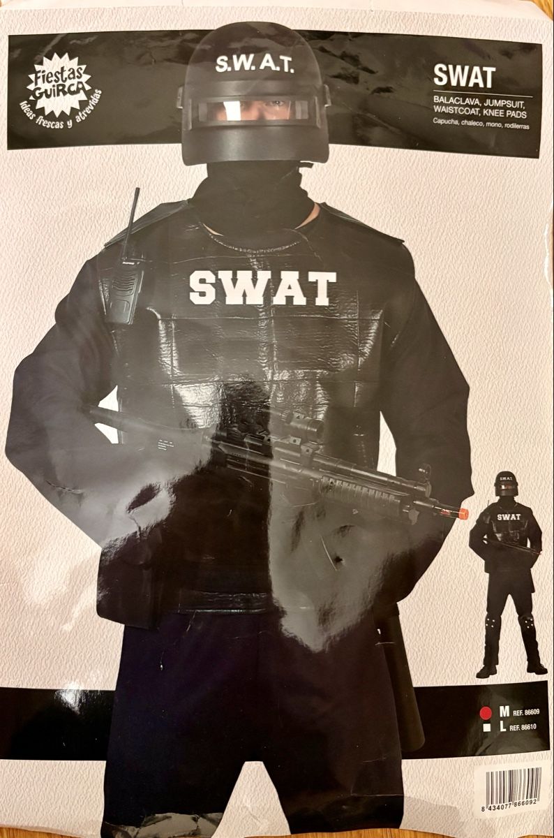Costumi: SWAT Kostüm Grösse M – Nuovo e nell'imballaggio originale da Illnau venduto da RAIUGA