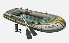 Intex Schlauchboot Seahawk 4 mit Paddel und Pumpe neu