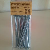 Spanplattenschrauben, Senkkopf verzinkt 5.0 x 100 mm, 21 Stk