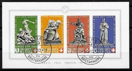 1940, B12, Block 12 Pro Patria gest. LUZERN 1.VIII. (15361)