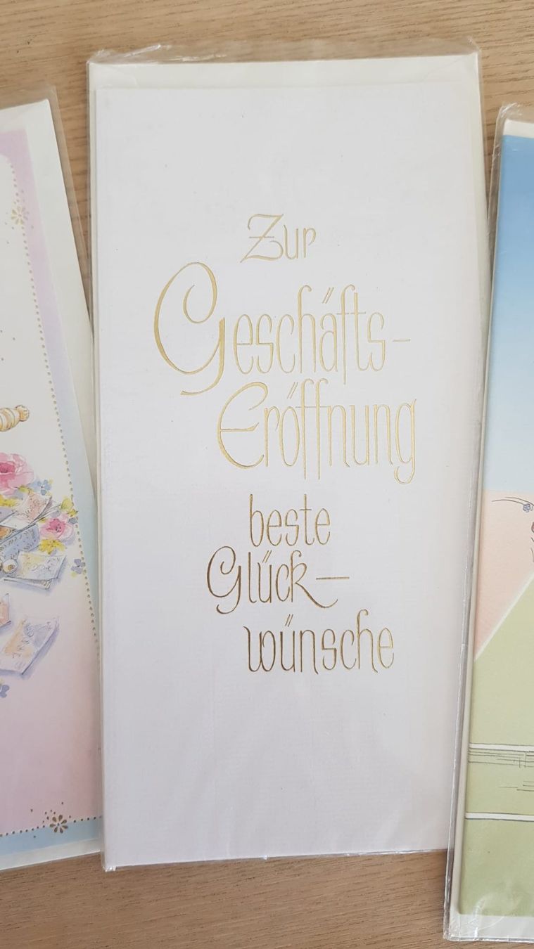 Cartoline: Karten Geschäftseröffnung Geschäftserfolg Sporterfolg GRATIS – Nuovo e nell'imballaggio originale da Spiegel b. Bern venduto da sus_xj97 3