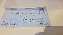 1917 Ceylon Zensur Brief nach Langenthal