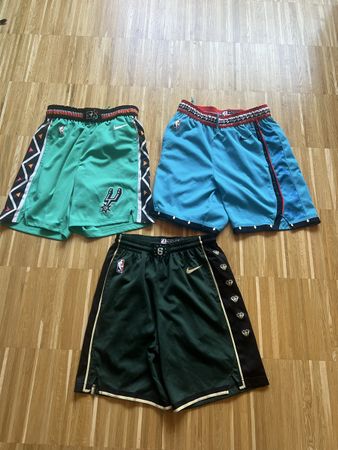 Nike NBA Basketball Shorts, 3er Set, Top Zustand