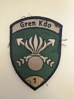 Badge “Gren Kdo 1” (ohne Klett)
