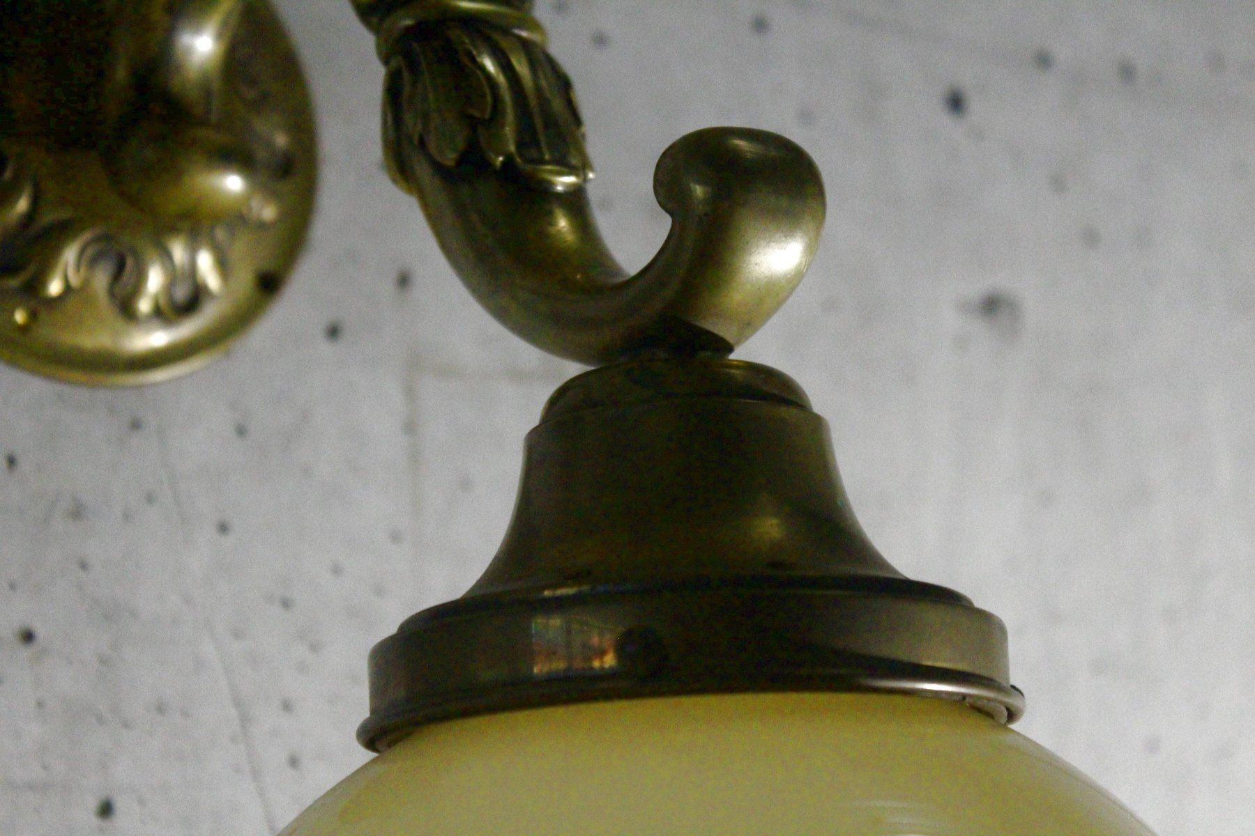 Lampade: Grosse, massive WANDLEUCHTE, Historismus von REGENT – Usato da Bern venduto da kultiges 7