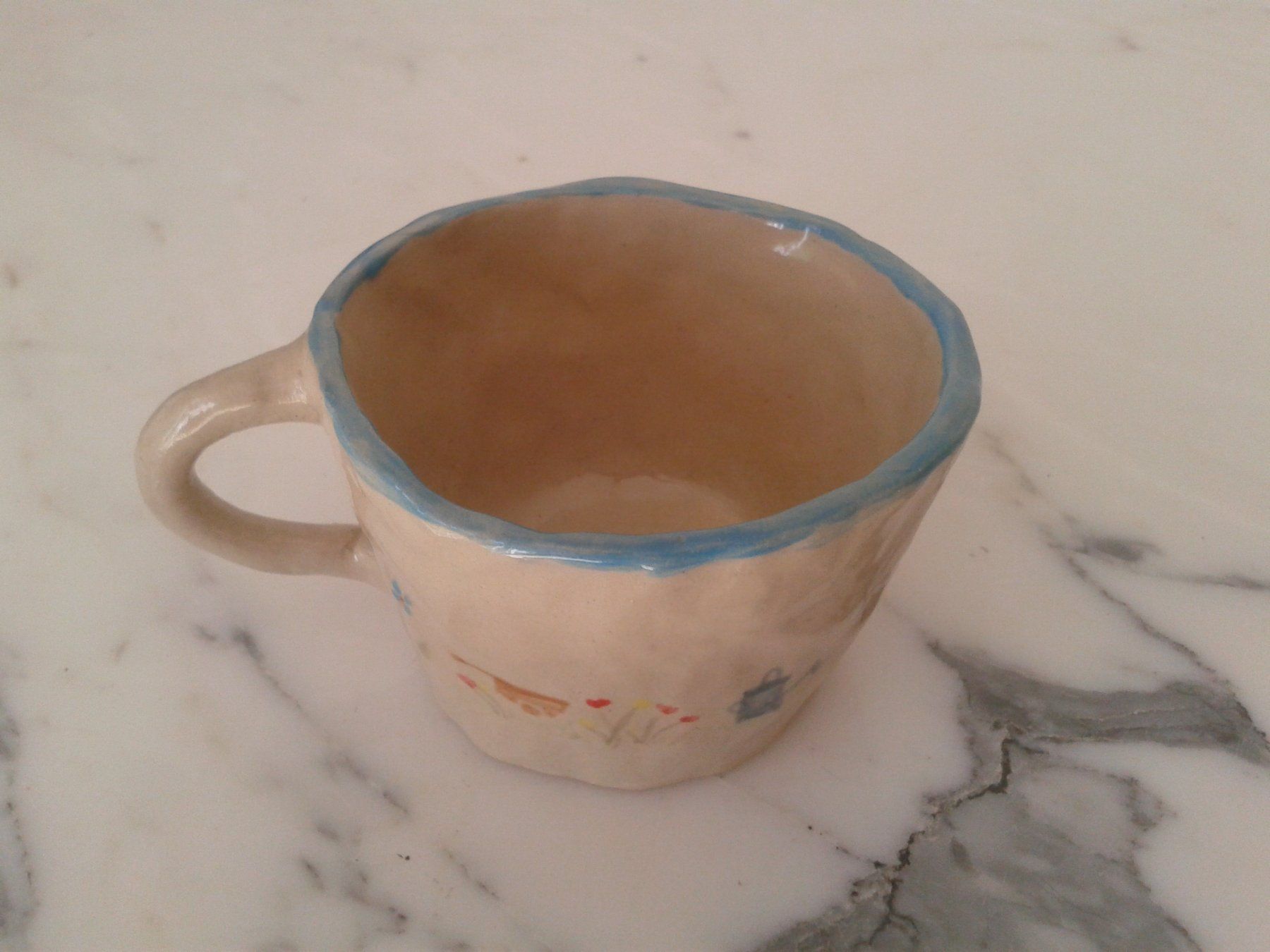 Tazze: schöne kleine handgemachte Tasse handbemalt - Geschenkidee – Nuovo (secondo la descrizione) da Camorino venduto da Campellino 5