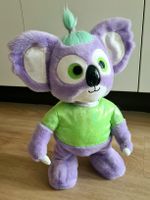 Lila, tanzender Koala mit grünem Haarbüschel