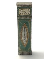 Antike kleine Spielzeug Standuhr, Zinn, Puppenhaus um 1910