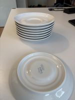 8x KAHLA Kaffee Untertassen, 15cm, weiss, Top Zustand!