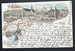 Gruss aus Schwyz Litho
