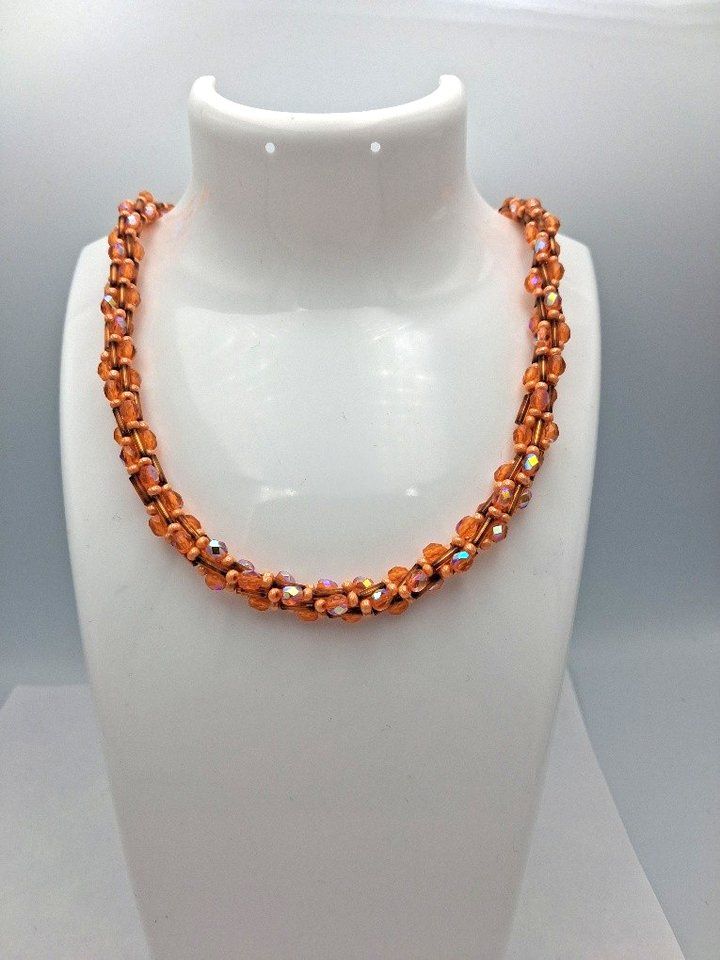 Catenine: Handgefertigtes Collier aus funkelnden Glasperlen – Nuovo e nell'imballaggio originale da Heiligkreuzsteinach venduto da schmucktime 7