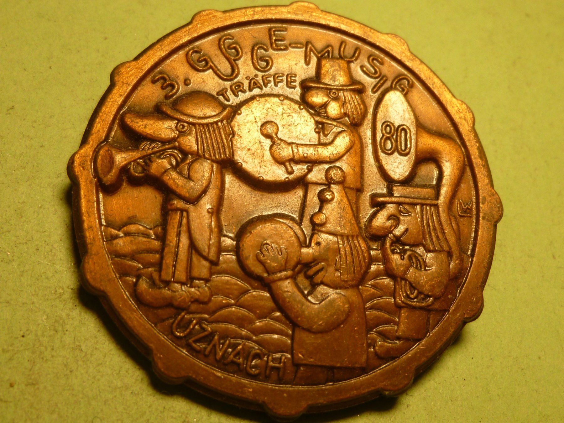 Plaketten & Abzeichen: UZNACH 1980 BRONZE – Gebraucht aus Ried (Muotathal) von Mandarin02