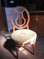 6 chaises lyre style Louis XVI