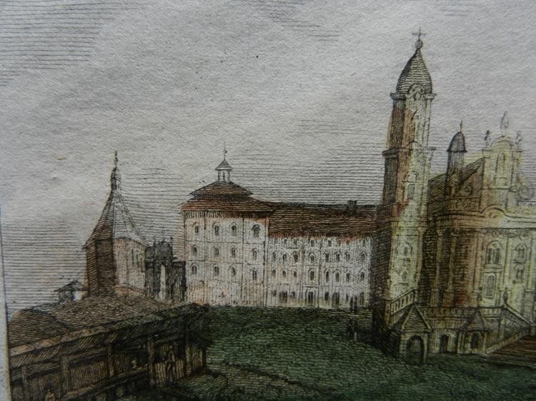 Incisioni: Einsiedeln Kloster koloriert – Usato da Risch venduto da Rischli15 9