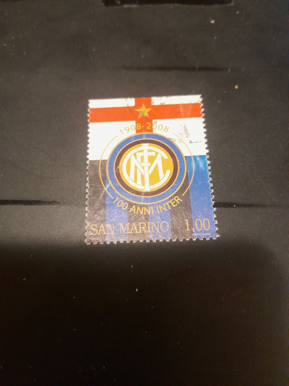 Alle Briefmarken: Timbre rare : Inter Milan - Saint-Marin, 100 ans! – Gebraucht aus Marly von globetrotter1723