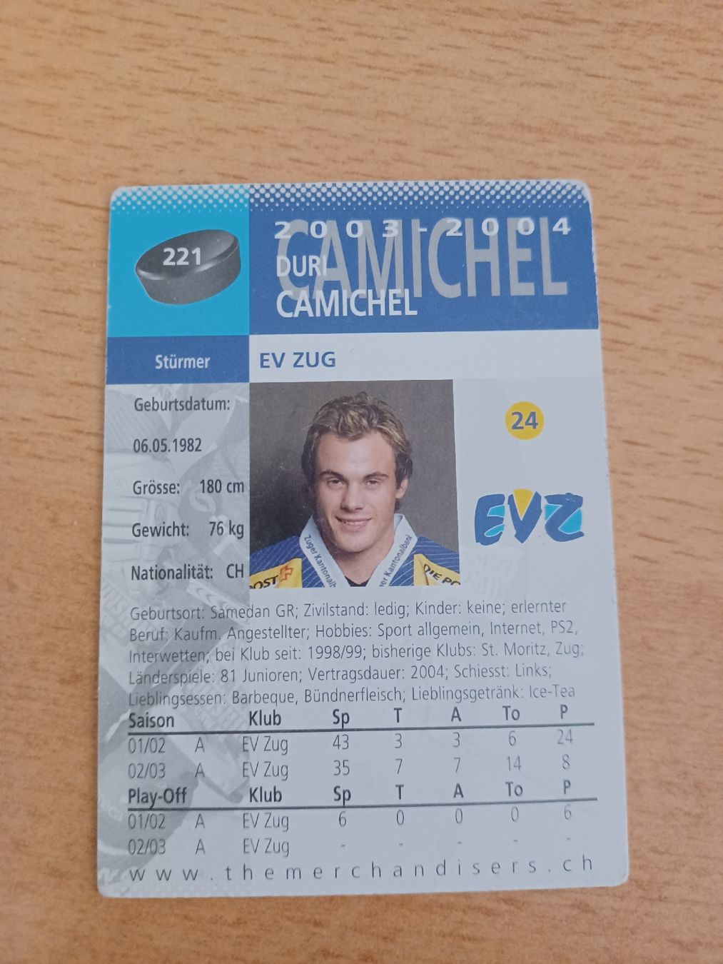 Autografi: Duri Camichel / signierte Card – Usato da Worben venduto da ersa01 1