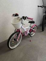 Kinder Velo weiss/pink Korb vorhanden guter Zustand