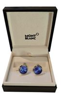 Gemelli Montblanc Urban Spirit con inserto blue. Nuovi.