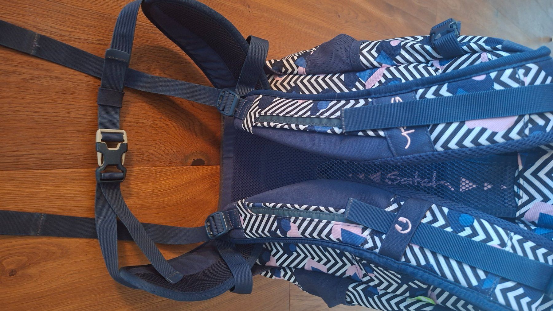Satch Sacs & sacs à dos: Schulrucksack Satch blau gemustert – D'occasion à Ettingen par gonitanne 5