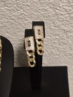 Boucles d'oreilles or 18k Zircone | Ohrringe 18k vergoldet