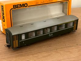 H0m RhB verwittert #AB1543 EW1 1/2Kl Wagen Bemo