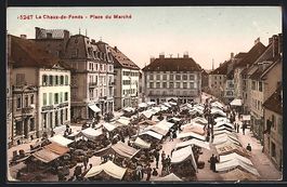 AK La Chaux-de-Fonds, Place du March