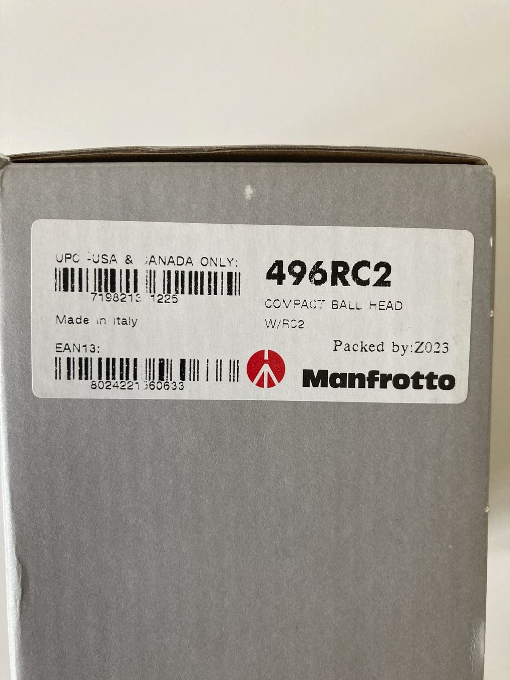 Manfrotto Treppiedi & Teste: Manfrotto 496RC2 tête de trépied – Nuovo e nell'imballaggio originale da Lausanne venduto da Chips_1 4