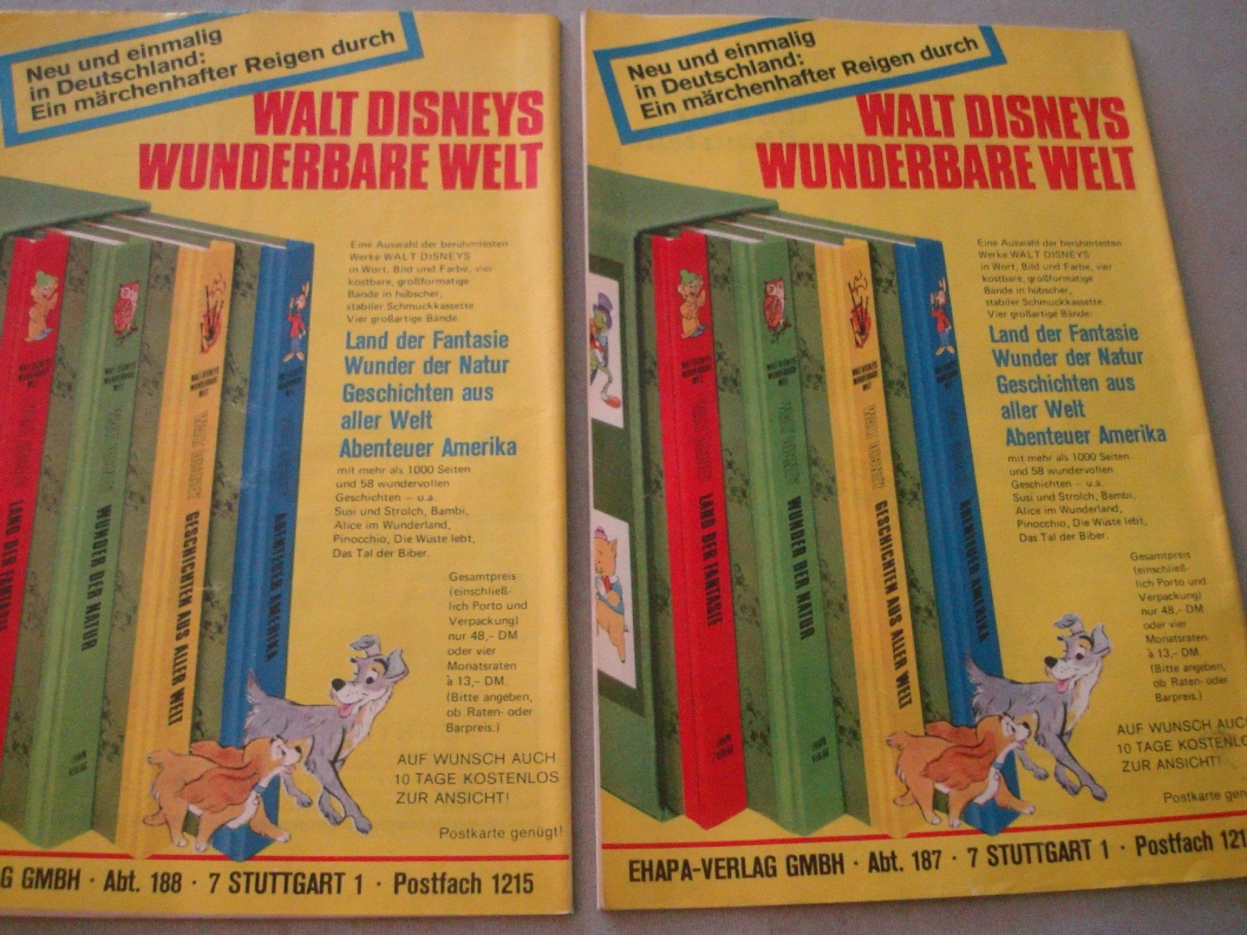 Comics: 2 Micky Maus - Heft 46 /47 - 1969 – Gebraucht aus Neuenegg von flohcante 1