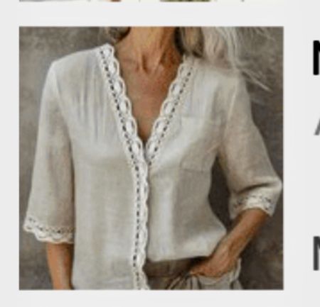 Sommerbluse in XL mit Spitze, Neu