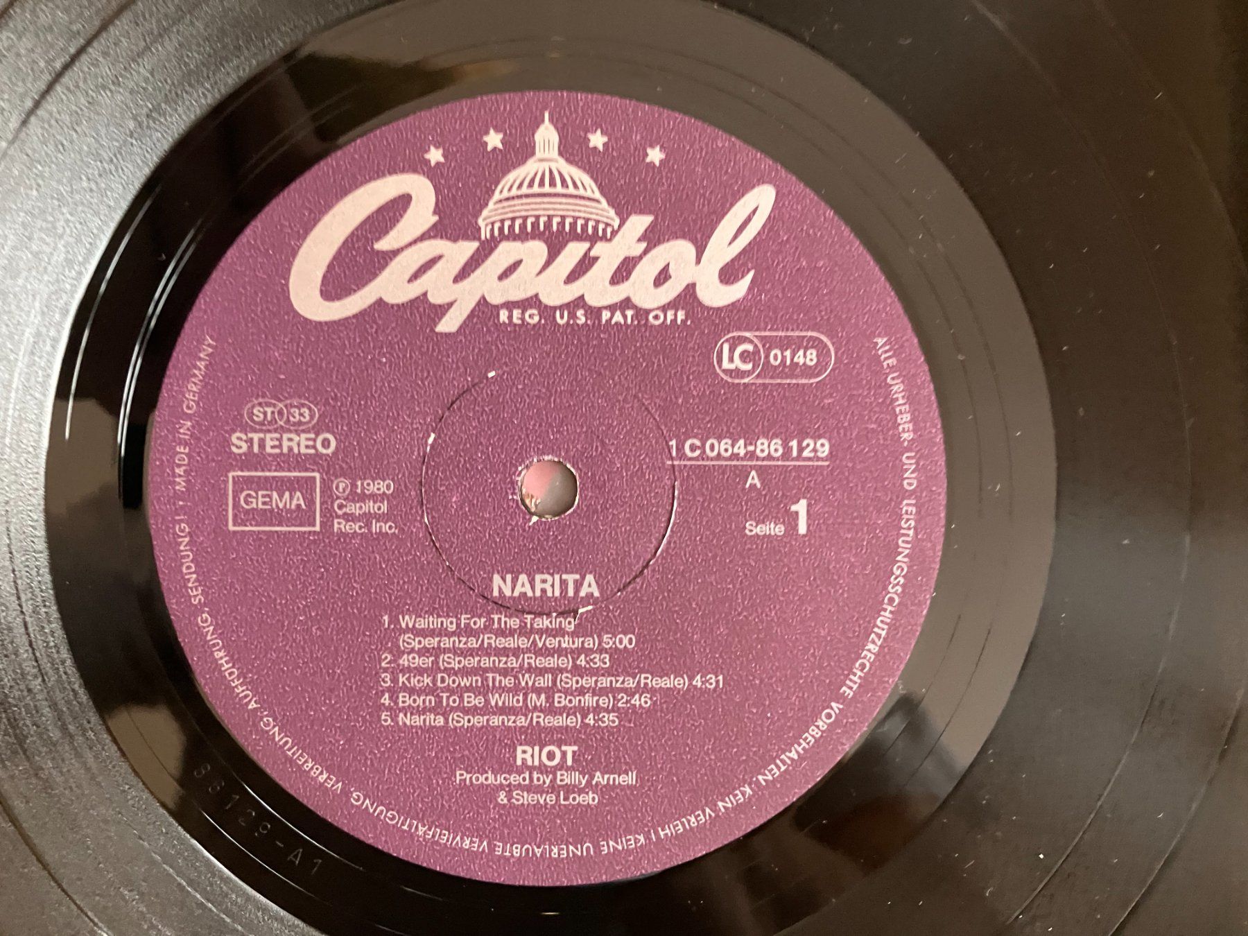 Schallplatten: Riot – Gebraucht aus Aarwangen von Jukebox3 6