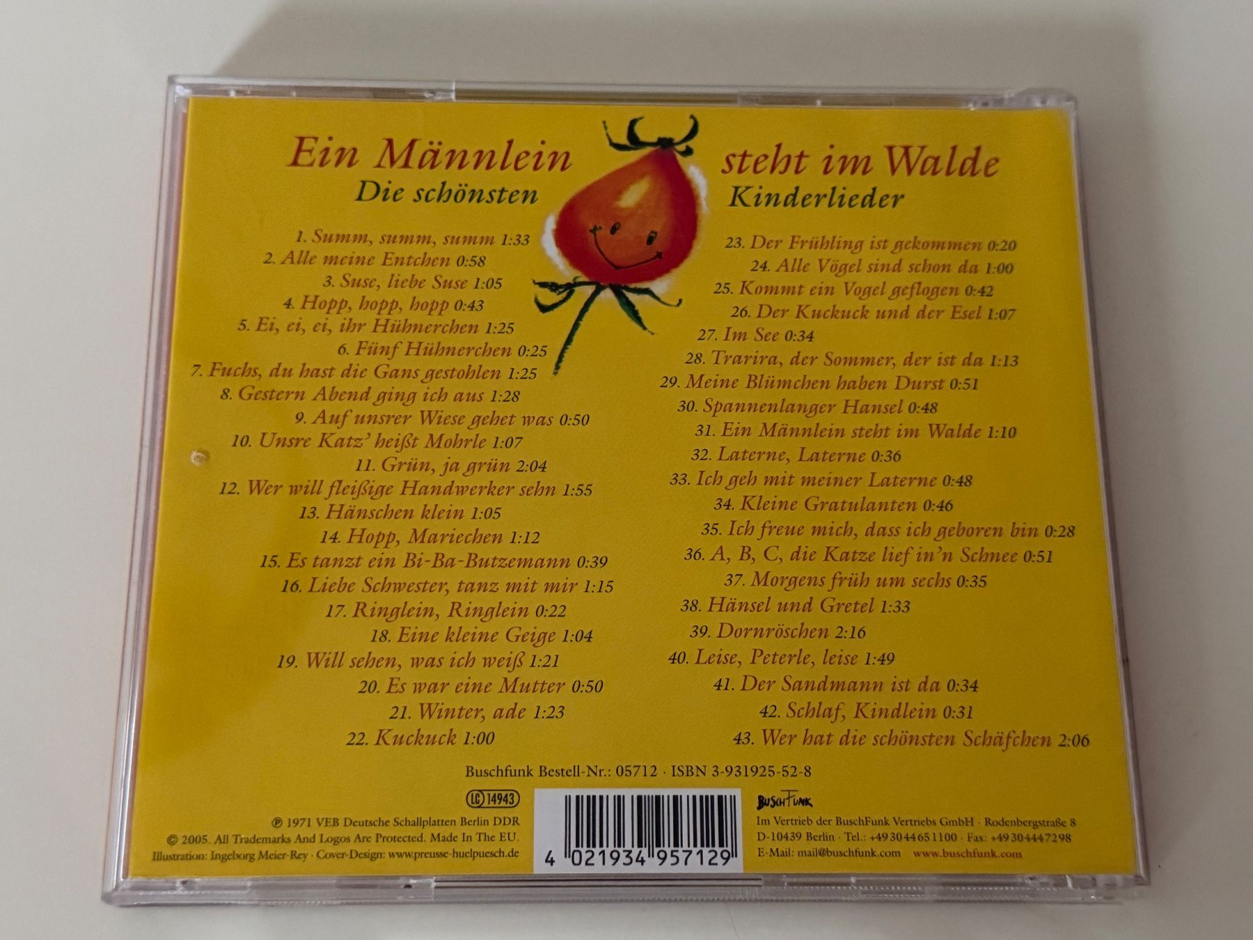 CD: CD Kinderlieder: "Ein Männlein steht im Walde" -Das Original – Usato da Altstätten SG venduto da sheamus 1