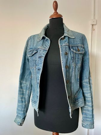 AllSaints Jeansjacke Denim Damen Grösse 10 guter Zustand