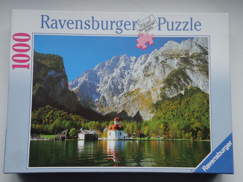 Ravensburger Puzzle 1000 Teile Bergpanorama See Kirche (Gebraucht) in ...