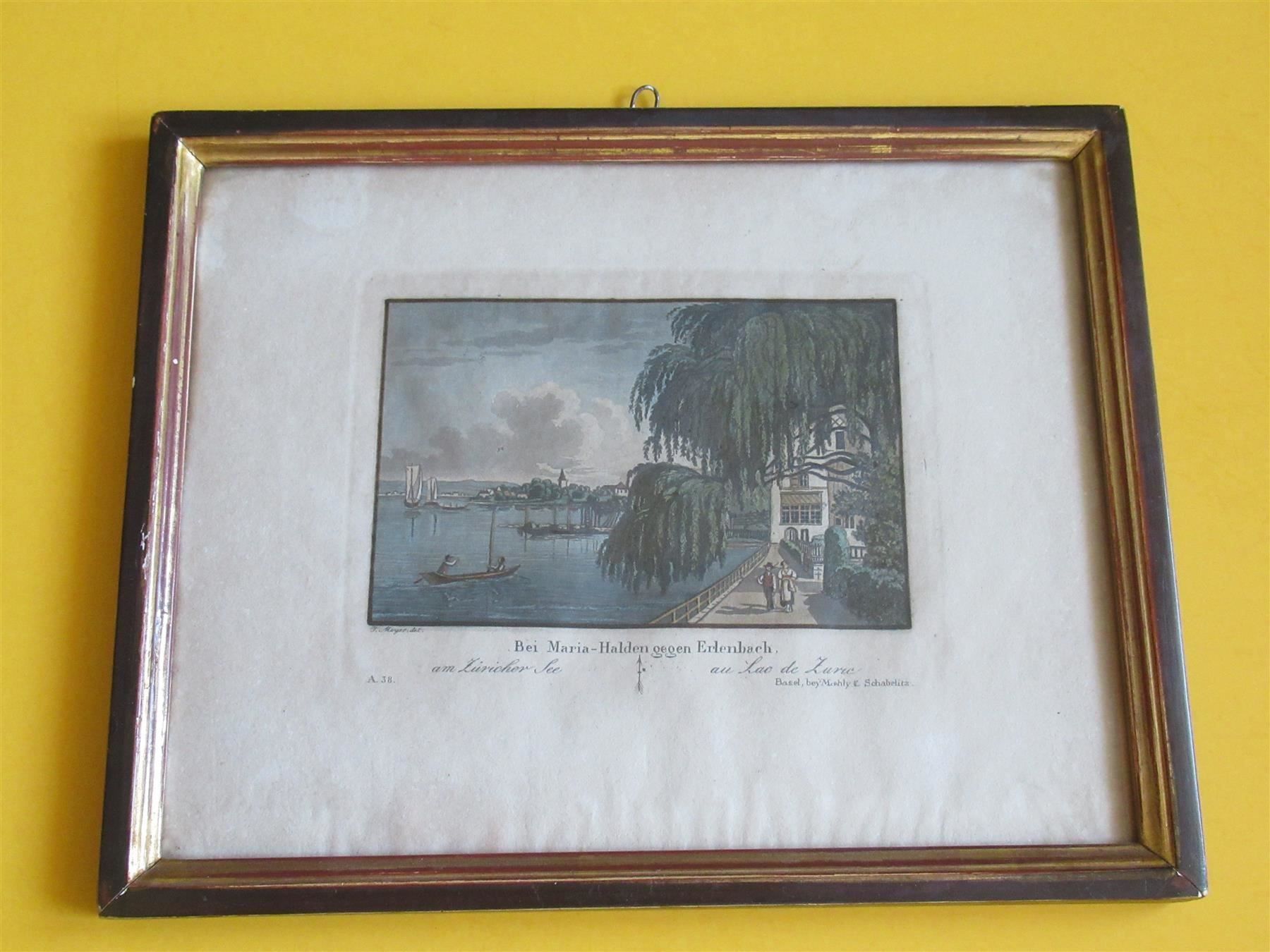 Incisioni: J.  J. Meyer Maria Halden Erlenbach 1835 – Usato da Adliswil venduto da buch_und_kunst