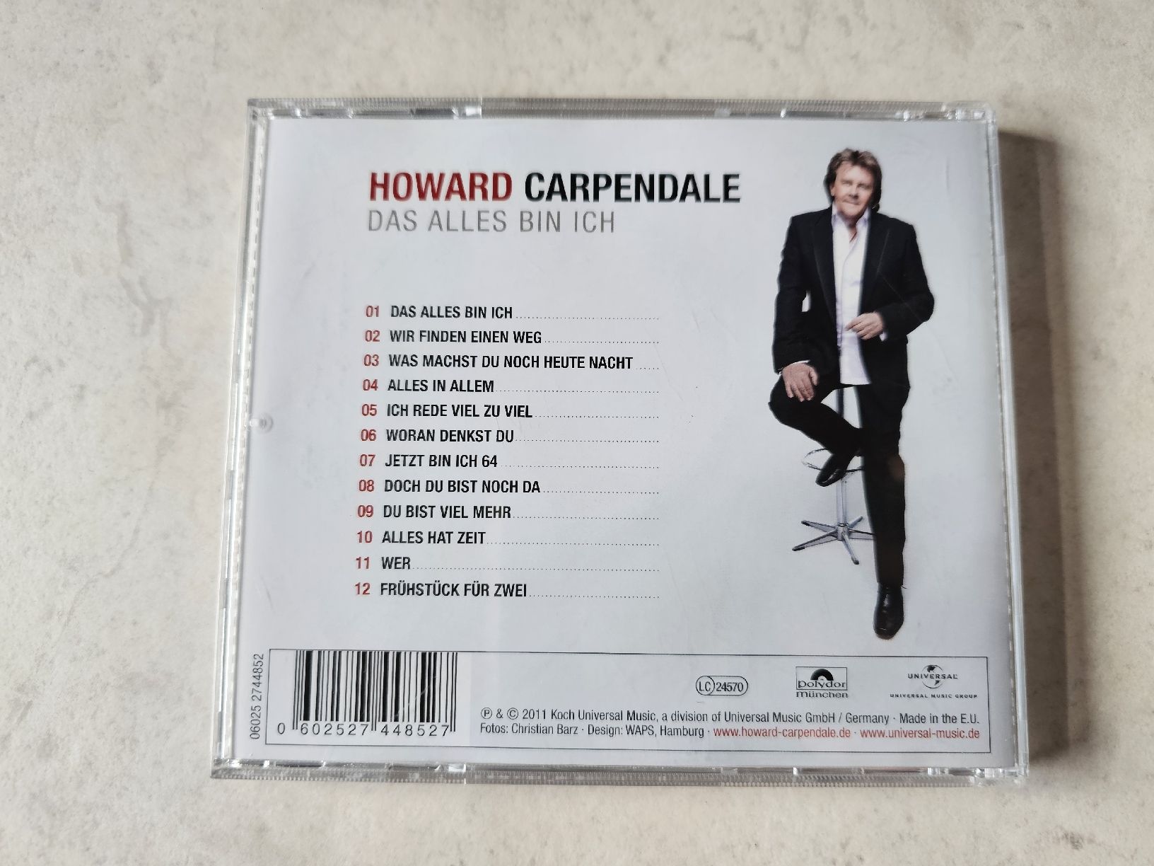 CD: Howard Carpendale  -  Das alles bin ich – Usato da Schneisingen venduto da backstore24 1