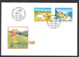 FDC Serie 1163 - 1164 Felix der Hase ET Bern 10.5.2005