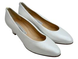 Escarpins Franco Fortini cuir blanc. Pointure 37