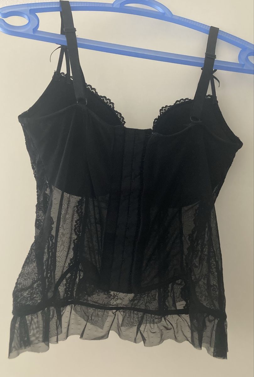 Autres dessous: schwarzes Corsagen-Top, L – D'occasion à Oberentfelden par petle78 1