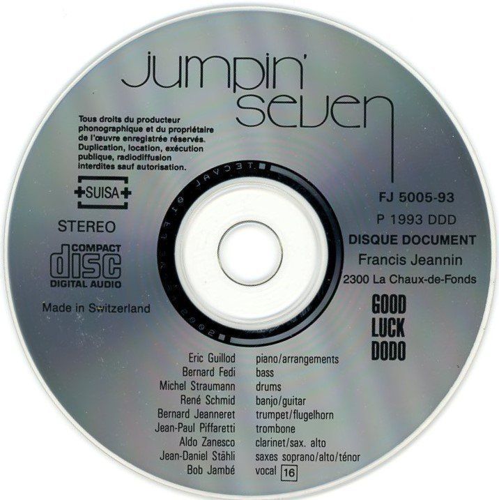 CD: CD - JUMPIN' SEVEN Good Luck Dodo (1993) – Usato da Morges venduto da evnocha3 3