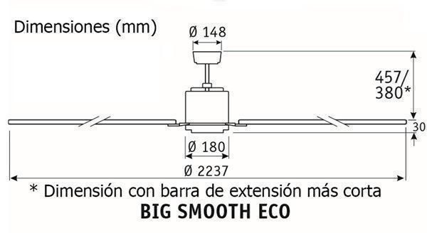 Ventilateurs: CasaFan BigSmoothEco Deckenventilator – Neuf avec emballage d'origine à Bottighofen par zaap 1
