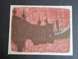 MARCO RICHTERICH LITHOGRAPHIE SIGNIERT GRÖSSE 50X39CM