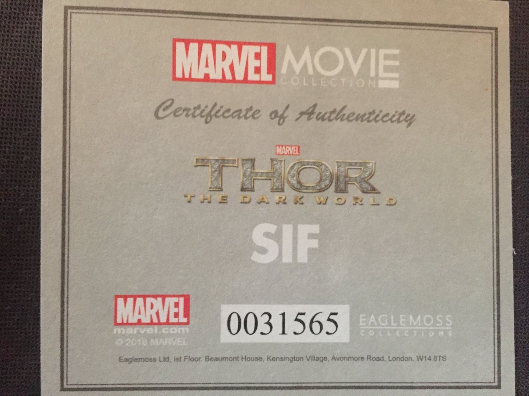 Marvel Statuette: Figur Marvels Thor-The Dark World - Sif – Nuovo e nell'imballaggio originale da Dierikon venduto da Butcherboy 3