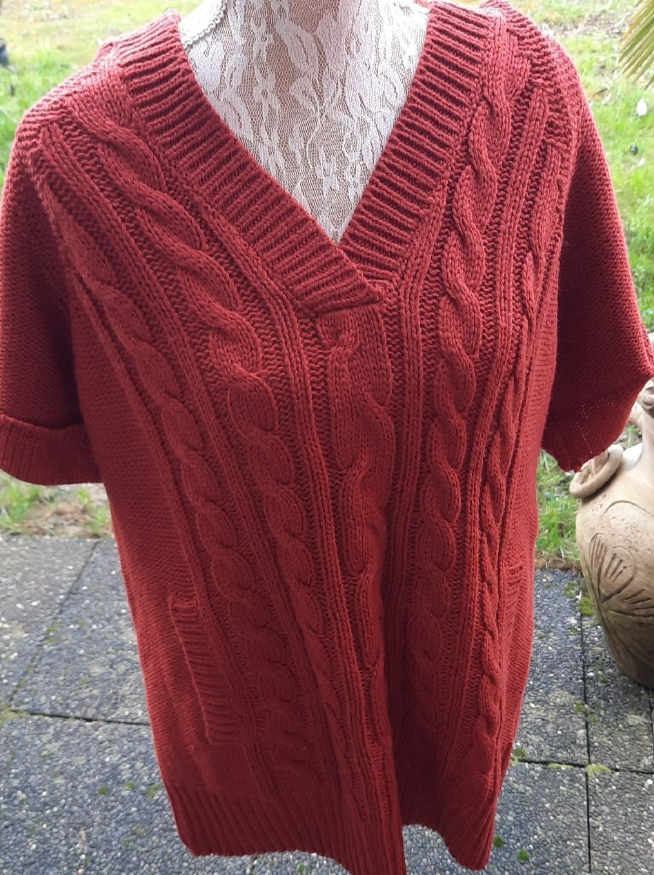 Maglioni & Felpe: pullunder Gr XL rot - braun kaputze Hoodie pullover 200 – Usato da Vinelz venduto da Messer2007