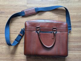 NEXT Leder-Aktentasche / Laptoptasche (Tan Brown)