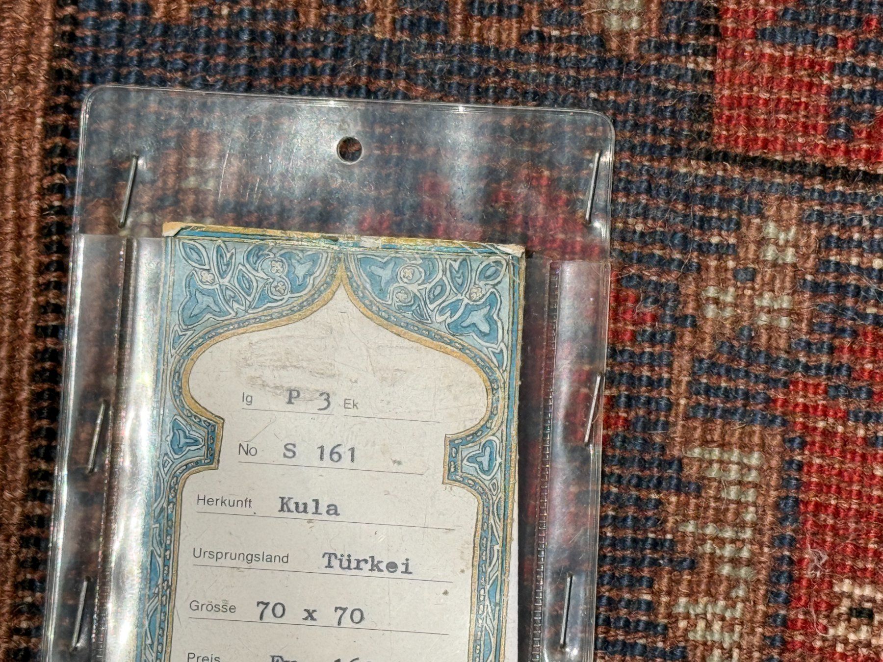 Tappeti: Kula 76x67cm Teppich handgeknüpft sauber – Usato da Vacallo venduto da cri_229f 6