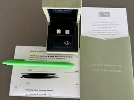Ohrstecker Van Cleef & Arpels Sweet Alhambra Gelbgold-Perlmu