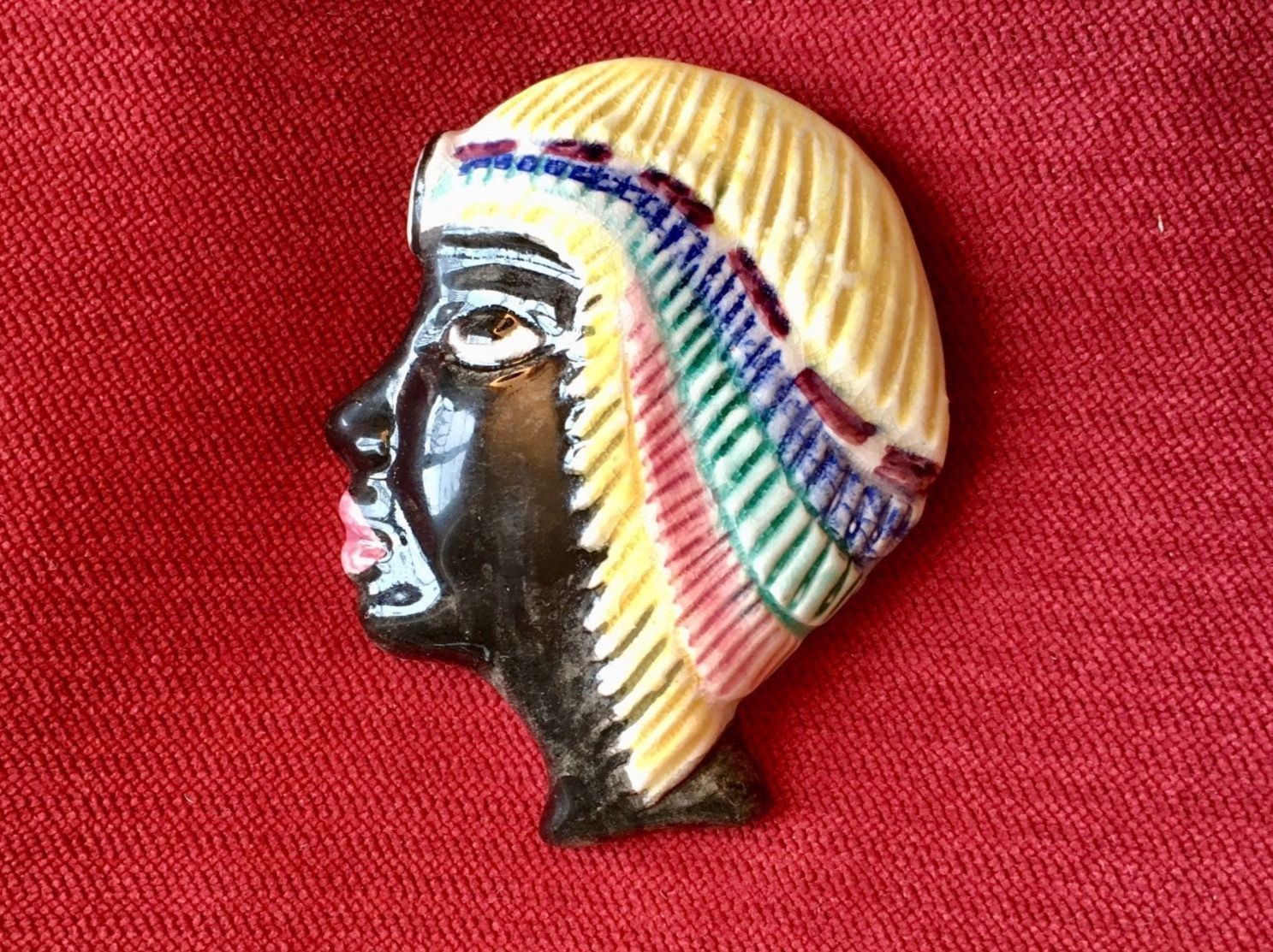 Spille & Fermagli: Ägypterin - Brosche - Vintage - Art Deco – Usato da Schaffhausen venduto da NinaRicardo
