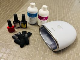 CND Shellac Set mit Lampe und Zubehör