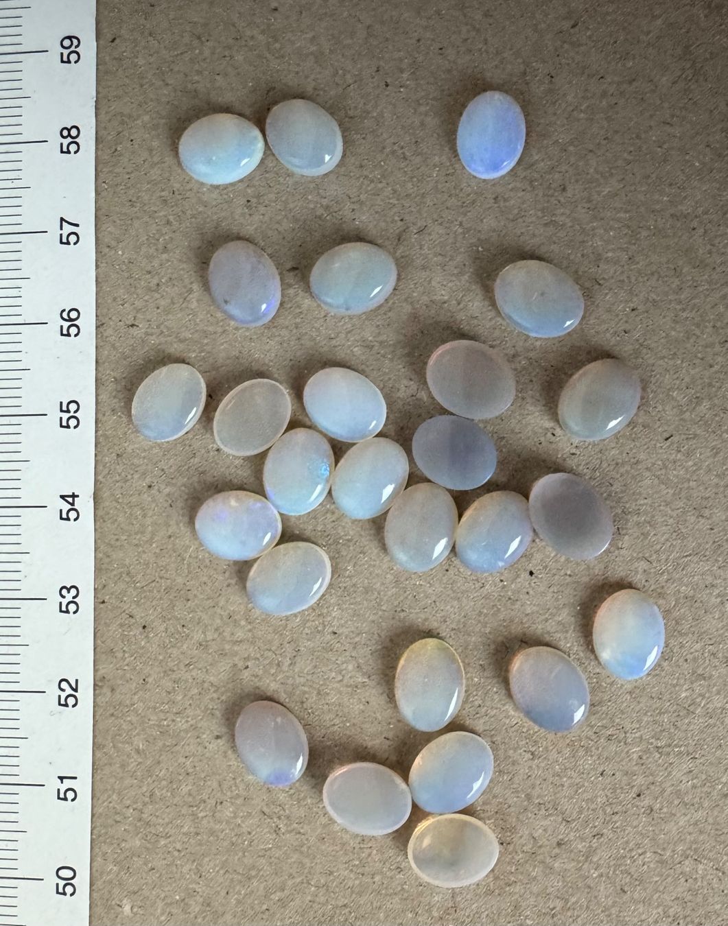Fossili: Cabochons Opal echt  neu    Top Farben Top Glanz – Nuovo e nell'imballaggio originale da Leuggern venduto da gemshow 5