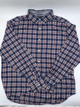 Herren Hemd Nautica kariert blau rot gebraucht XXL